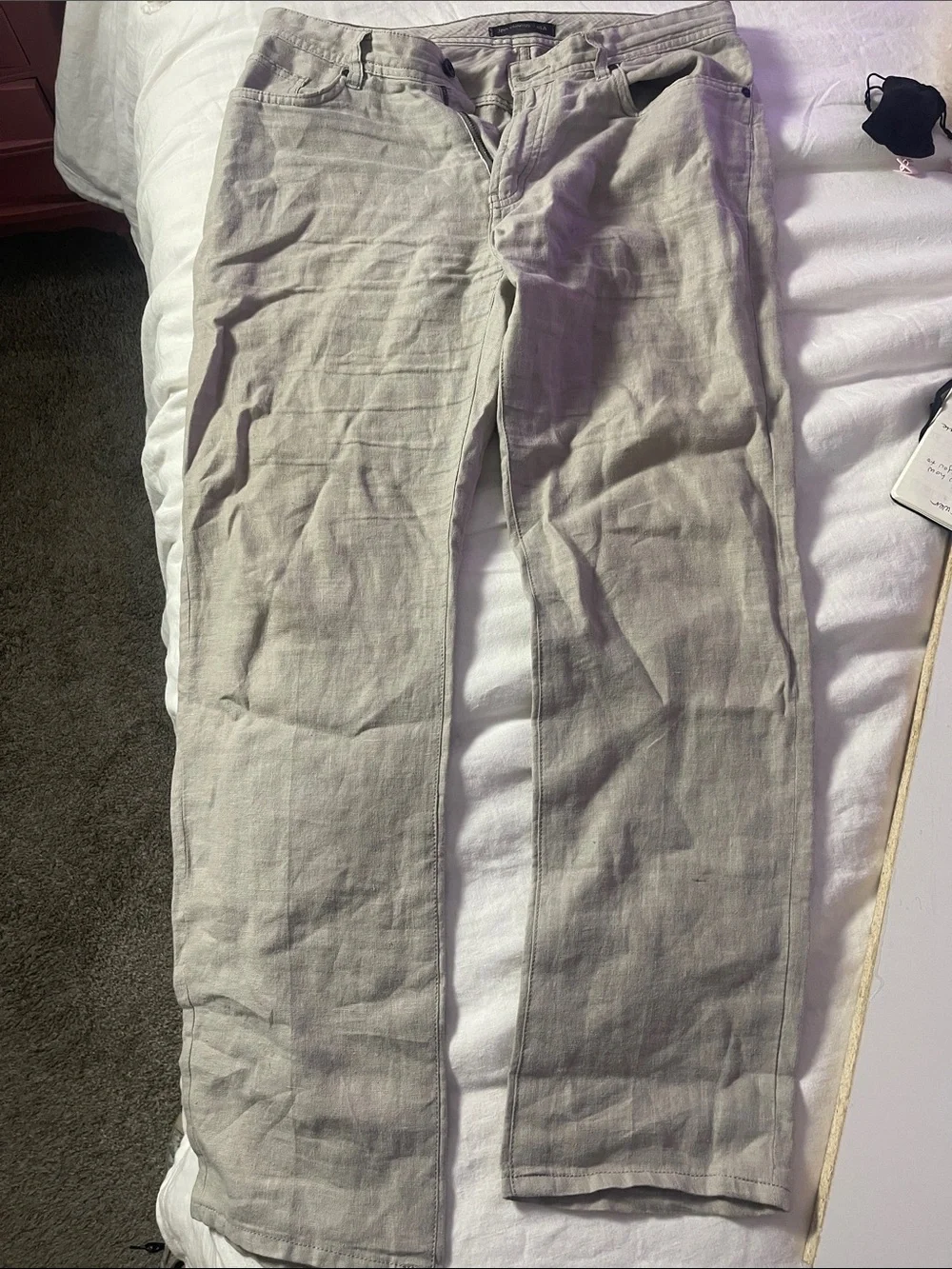 John Varvatos Light Gray Chinos - Straight Leg